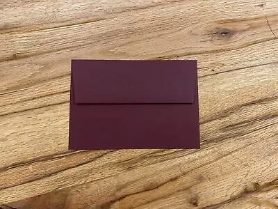 Colorplan C6 (114 X 162mm) Straight Flap Gummed Claret Red Envelopes - 50 Pack • £15