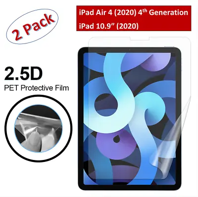 2 X Ultra Clear HD Screen Protector For New IPad Air 4 (10.9 ) 2020  4th Gen  • £2.91