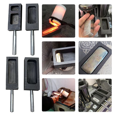 £16.56 • Buy Iron Melting Casting Graphite Pour Tool Metal Bar  Ingot Mould