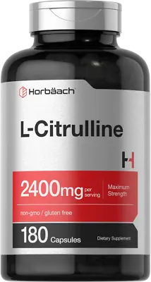 L Citrulline 2400 Mg | 180 Capsules | Maximum Strength Supplement | By Horbaach • $18.49