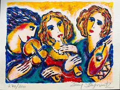 Zamy Steynovitz Musicians Hand Signed Limited Serigraph • $39.99