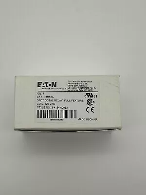 Eaton D3RF2A DPDT OCTAL Relay Full Feature • $24.99