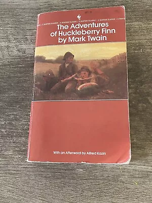 The Adventures Of Huckleberry Finn Mark Twain Vintage Paperback 1981 Bantam Book • $10.99