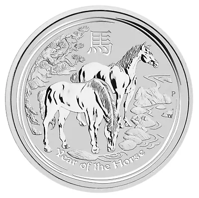 2 Oz 999 Silver 2014 Year Of The Horse Lunar Perth Mint Bullion Coin • $112.50