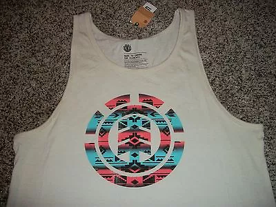 ELEMENT New NWT Mens Tank Top Sleeveless Shirt Wheat Blue Orange Large XL • $19.90