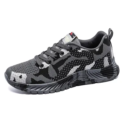 Breathable Casual Shoes Camouflage Sneaker Women Men Sneaker Training Shoes UK 9 • £25.19