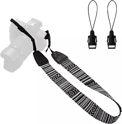 Camera Canvas Neck Shoulder Camera Strap With Quick Release Buckles Vintage Prin • $18.72