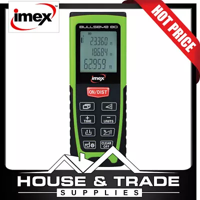 Imex Distance Measurer Meter 80m Laser Bullseye I0BE80 • $215