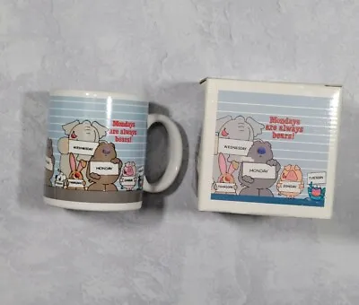 Vintage Kersten Brothers Critter Mug Mondays Are Always Bears Made In Japan  • $27
