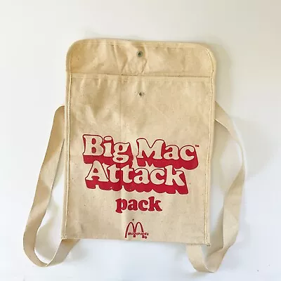 McDonald's Vintage Big Mac Attack Pack Messenger Backpack • $39.98