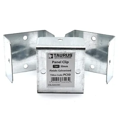 £11.99 • Buy PACK OF 20 - TIMCO 50mm GALVANISED FENCE PANEL & TRELLIS POST CLIPS BRACKET CLIP