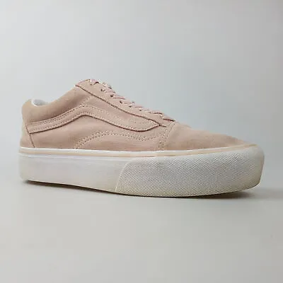 VANS 'Off The Wall' Sz W 9.5 / M 8 US Shoes Pink Suede Low | 3+ Extra 10% Off • $45.49