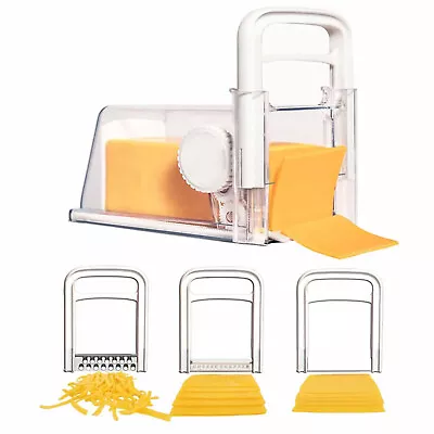 4 In 1 Cheese Cutter Cheese Slicers For Block Cheese Cheese Storage Chopper • $50.30