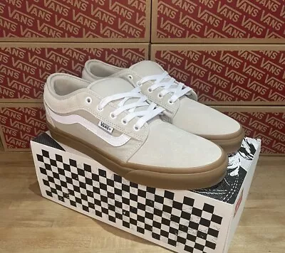 Vans Chukka Low Sidestripe Skate Shoes - French Oak/Beige - UK Size 10 - BNIB • £49.99