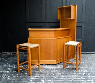 Teak Mid Century Turnidge Of London Cocktail Bar Cabinet 70s Delivery Available • £485