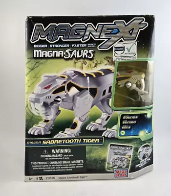 Mega Bloks Magnext Magna Saurs Sabretooth Tiger Building Set W Sounds • $37.95