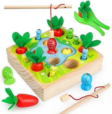 £21.69 • Buy Montessori Toy For 2 3 Years Old Boys Girls Gift Fun Wooden Toys