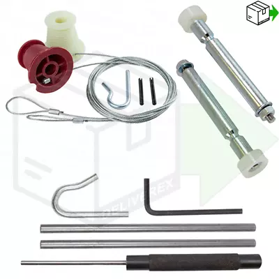 HENDERSON Merlin Spares Doric Garage Door Repair Kit Cables & Rollers Spindles  • £8.49