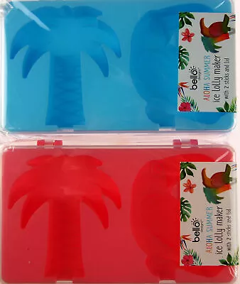 Ice Lolly Making Moulds / Kits - Toucan Bird / Palm Tree Shapes (Set Of 2) • £6.99