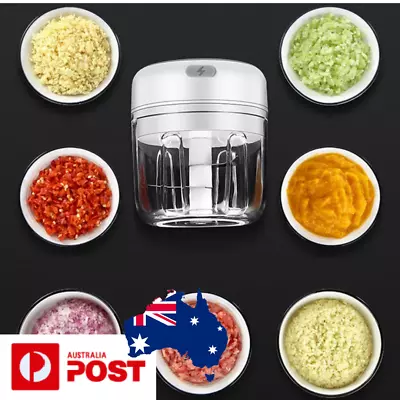 Mini Electric Food Processor Chopper Blender Masher Grinder Kitchen • $29.99