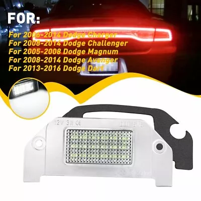 18SMD LED Rear License Plate Light Lamp White For Dodge Charger 2013-2016 Dart • $10.79