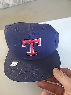 Nice Vintage New Era Diamond Collection Texas Rangers Size 7 1/4 Wool Fitted Hat • $25