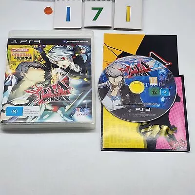 Persona 4 Arena PS3 Playstation 3 Game + Manual O171 • $49.95