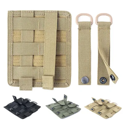 Hook & Loop Panel MOLLE Patch Converter Adapter Tactical Mesh Pouch For Outdoors • $8.99