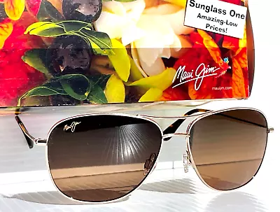 NEW Maui Jim CLIFF HOUSE Gold POLARIZED HCL Bronze Lens Sunglass HS247-16 • $319