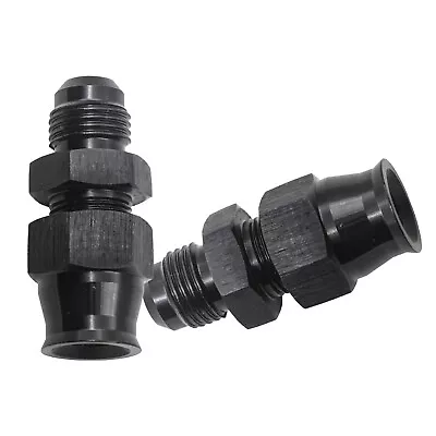 2x Alloy 5/16  3/8  Tube To AN6 Male Adapter Fitting With Brass Ferrule Hardline • $17.58