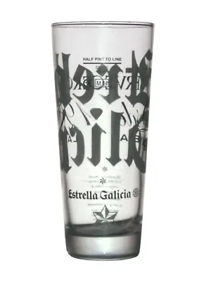 £10.99 • Buy Engraved Estrella Galicia Half Pint Beer Glass With Gift Box Personalised  Gift