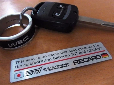 $31.74 • Buy New Subaru JDM OEM RECARO EMBLEM STICKER DECAL STI BRZ IMPREZA WRX FORESTER F/S