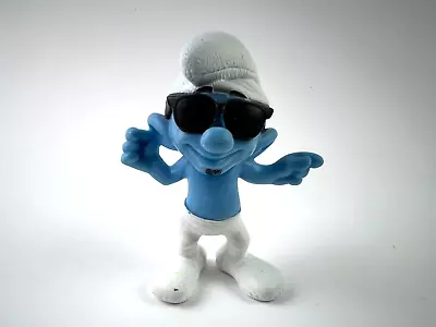 Peyo Smurf Smooth With Sunglasses McDonalds Figure 2013 • $6.99