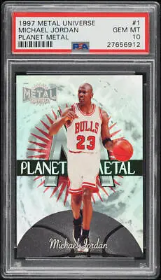 1997-98 Metal Universe Planet Metal Michael Jordan #1 Psa 10 Gem Mint • $12650