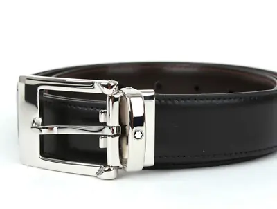 Montblanc 9774 Men's Reversible Calfskin Leather Belt  • $230