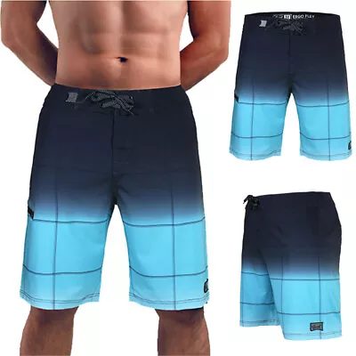 Men Quick Dry Board Shorts With Lining Swim Surf Trunks Summer Holiday Sportwear • $16.09