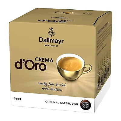 Nescafe Dolce Gusto Dallmayr Crema D `Oro 16 Pods Capsules-Coffee From Germany • $22.95