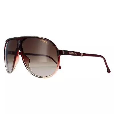 CARRERA CHAMPION65/N 7W5 HA Sunglasses Burgundy Frame Brown Gradient Lens 62mm • $45.99