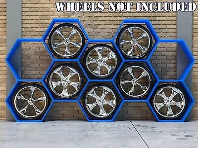 1/24 1/25 Scale Wall Wheel/Tire/Rim Display Rack - For Model Car Garage Diorama • $11.99