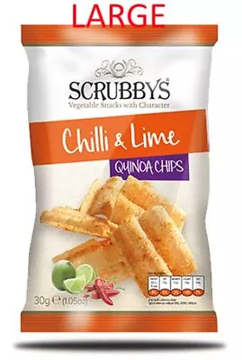 Scrubbys Large Quinoa Chilli & Lime Chips 80g • £22.99