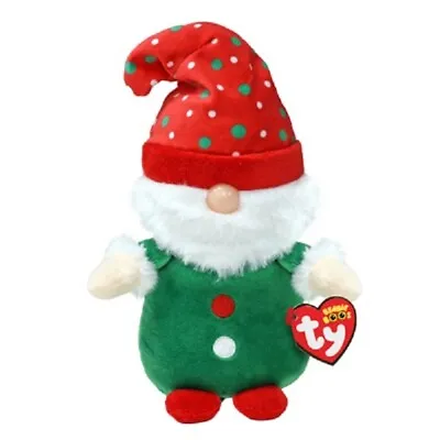 TY Beanie Boos Standard 15cm Size - Christmas Nolan The Green Gnome • $7