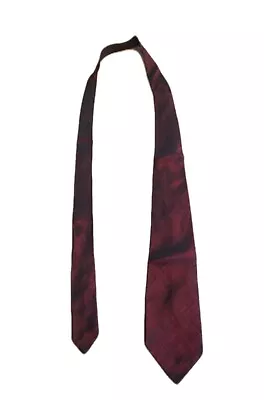 Vintage Rhodia Acetate Necktie Atomic Red Neck Tie Swing Jazz Rockabilly Italy • $6.95