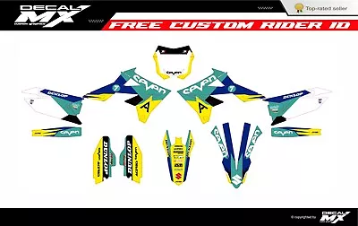 Fits Suzuki RMZ 250 2019 To 2024 RMZ450 2018 To 2024 Graphic Kit Decals Stickers • $128.24