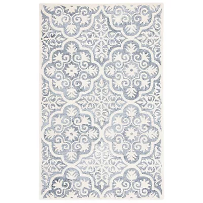 SAFAVIEH Metro MET859L Handmade Light Blue / Ivory Rug • $91.99