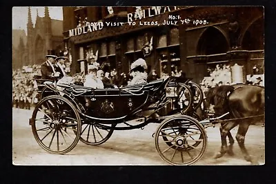 £16 • Buy Leeds - Royal VIsit Of King Edward VII, 1908 - Real Photographic Postcard