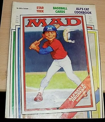 Mad Magazine 318 1988 Cheap! Star Trek Tales From The Darkside Baseball Cards • £4