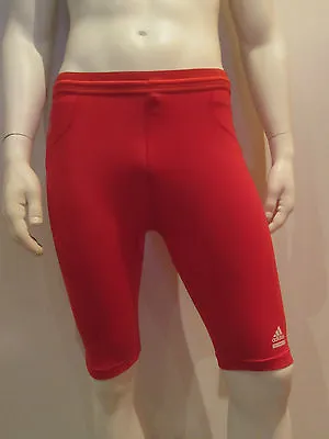 £27.40 • Buy Adidas Techfit Prepare Shorts Tight P [Size XL] Running Shorts Jog Run Red Nip