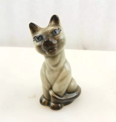 Ceramic Arts Studio CAT Shaker 3  Siamese Blue Eyes Gray/Brown Madison WI   DC • $9.95