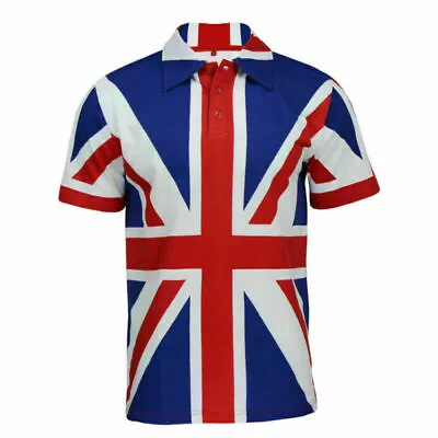 Union Jack  Shirt Collar Size:S M L XL 2XL 3XL 4XL 5XL Cotton With Printing MARK • £15.23