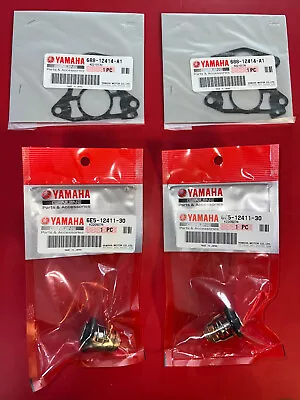 2X Yamaha OEM Outboard Thermostat 6E5-12411-30-00 & Gasket 688-12414-A1-00 Set • $68.99